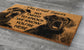 Great Danes Door Mat, Great Dane We Know You ARE HERE, No Need to Knock Great Danes Coir Door Mats, Great Danes Outdoor Coir Mat