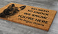 Belgian Malinois Doormat, Belgian Shepherd Mat, No Need to Knock Belgian Malinois Shepherd Doormat, Welcome Dog Breed Mat Belgian Malinois