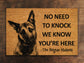 Belgian Malinois Doormat, Belgian Shepherd Mat, No Need to Knock Belgian Malinois Shepherd Doormat, Welcome Dog Breed Mat Belgian Shepherd