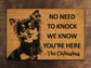 Welcome Chihuahuas Doormat,  Chihuahuas Door Mat, No Need to Knock Chihuahua Doormat, Welcome Chihuahua Doormats, Welcome Dog Breed Mat